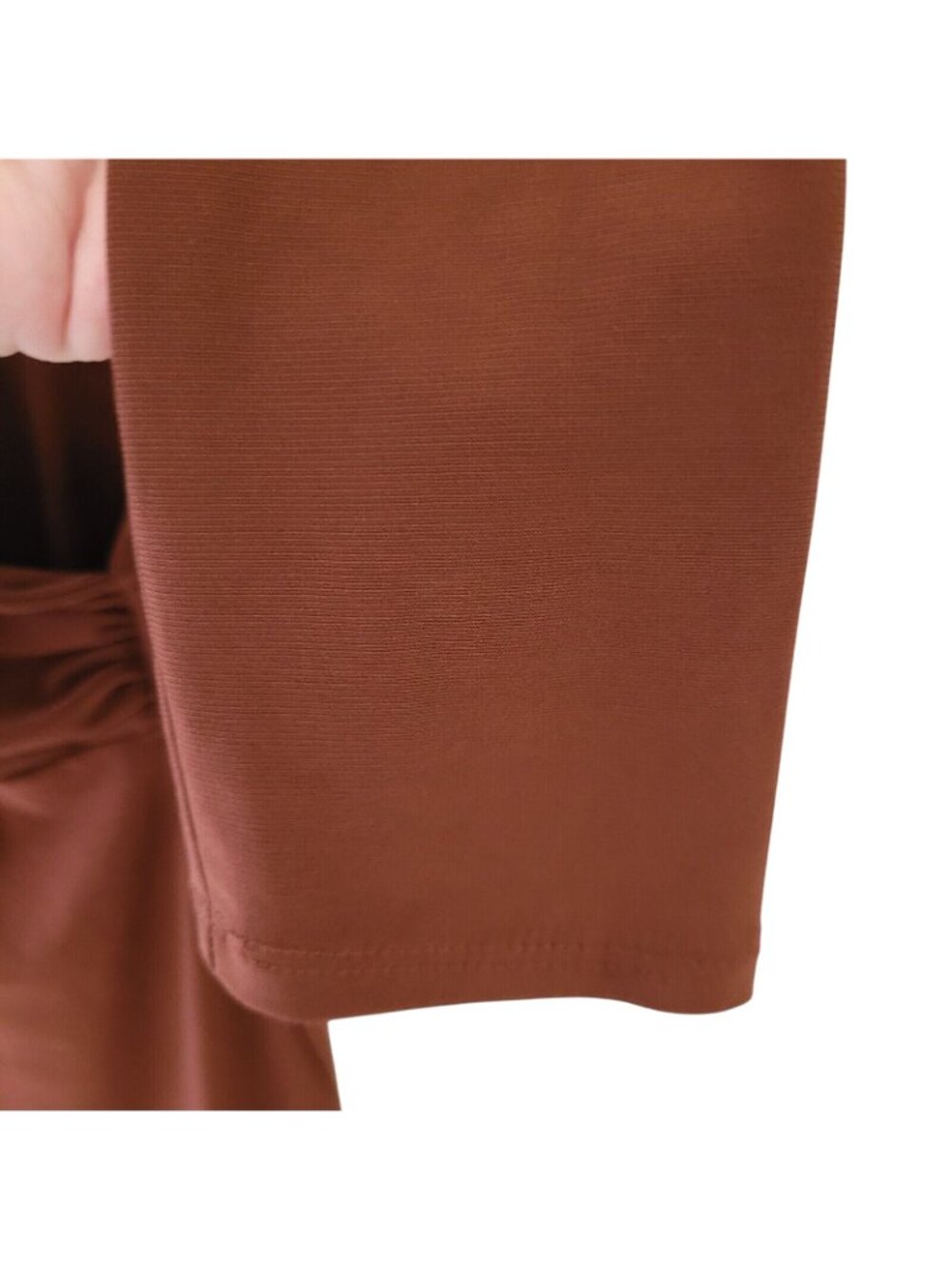 Forever 21 Contemporary Side Open Dress Juniors Size L Brown Club Party - Picture 5 of 7